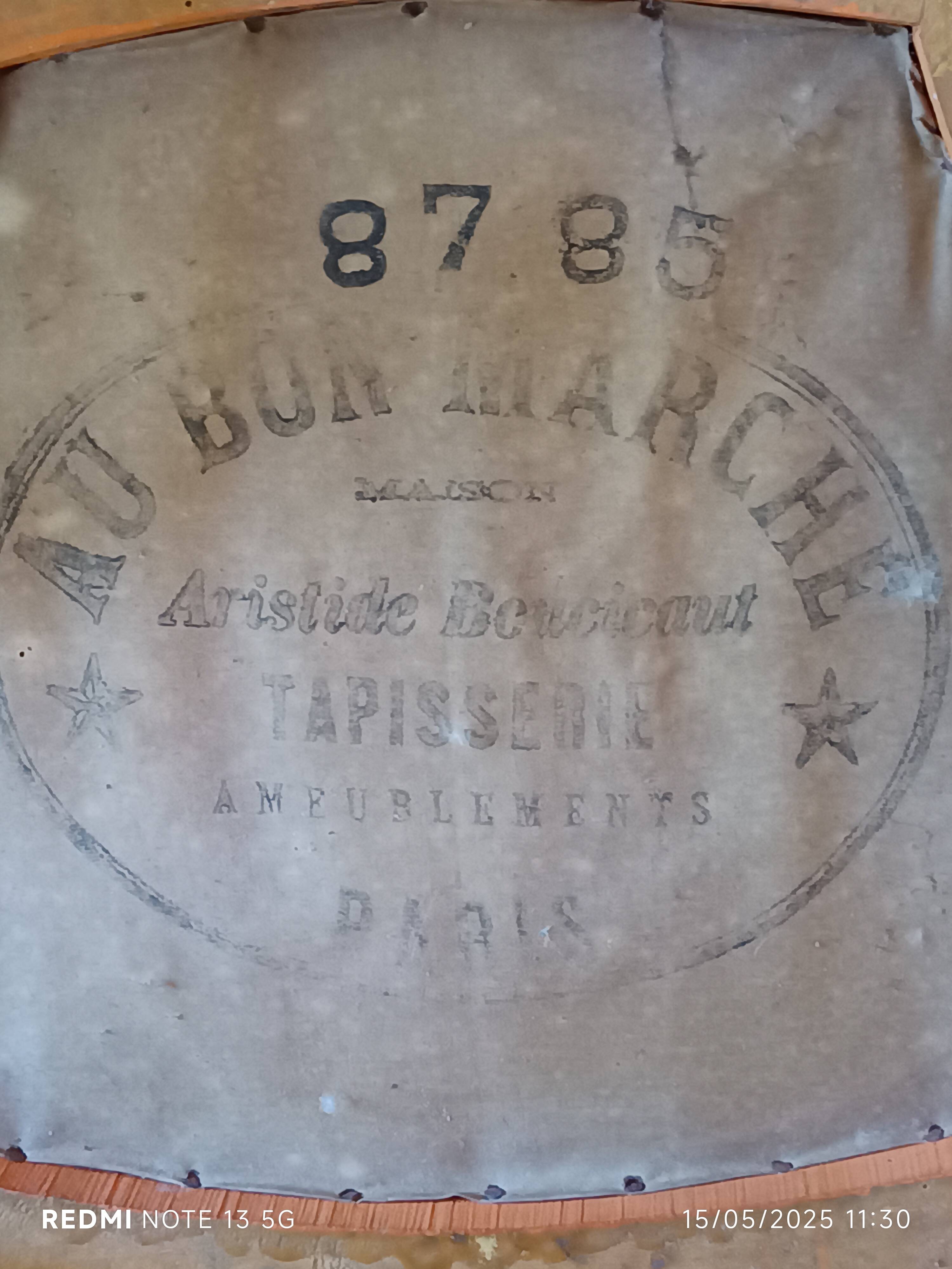 2 gilded Napoleon III bedroom chairs, 1900s