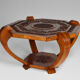 Colonial Art Deco carved coffee table circa 1930