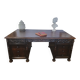 Grand Bureau Américain toutes faces Sculpté "Leopold Desk Co." – Circa 1920