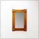 Miroir brutaliste avec cadre en bois massif - 1960