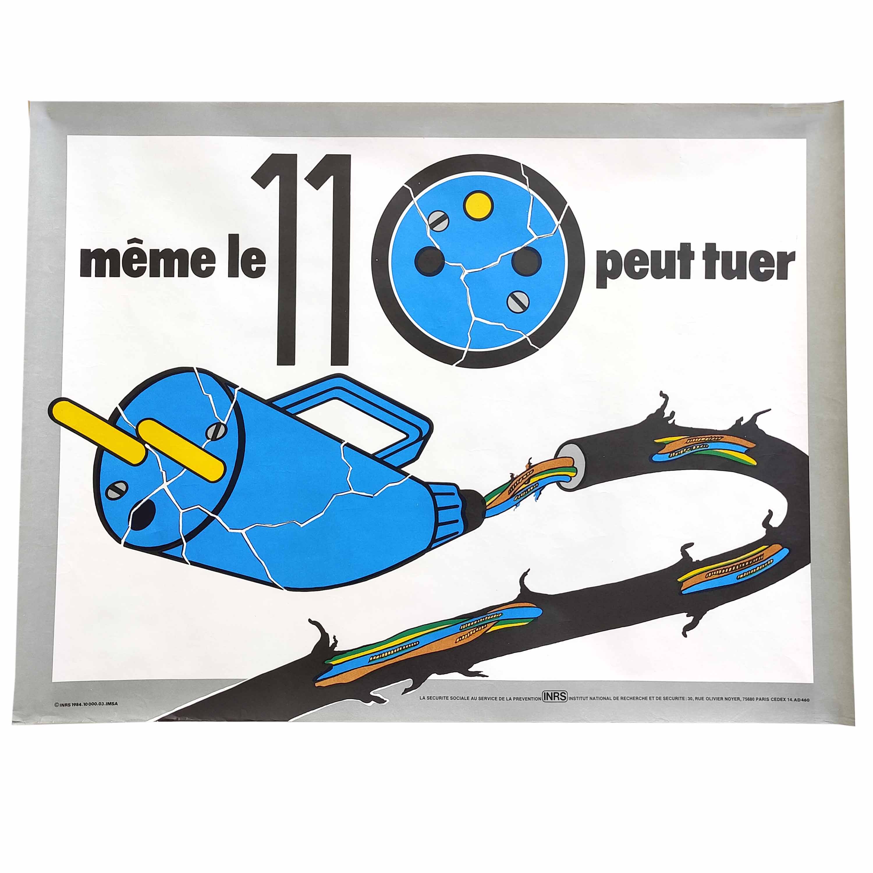 Vintage poster INRS 1984