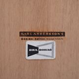 Scandinavian oak bookcase