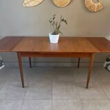 Vintage teak table with extensions