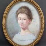 Portrait of a young girl, By Céline-Alice Winter-Schahl, Pastel, 1919