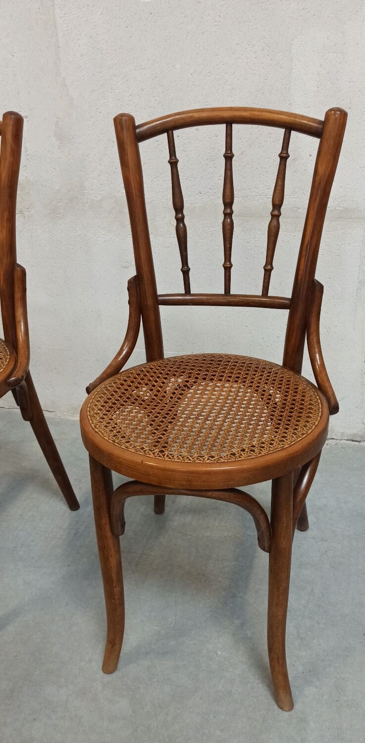 Set of 6 W. Baumann & Cie bistro chairs, 20's