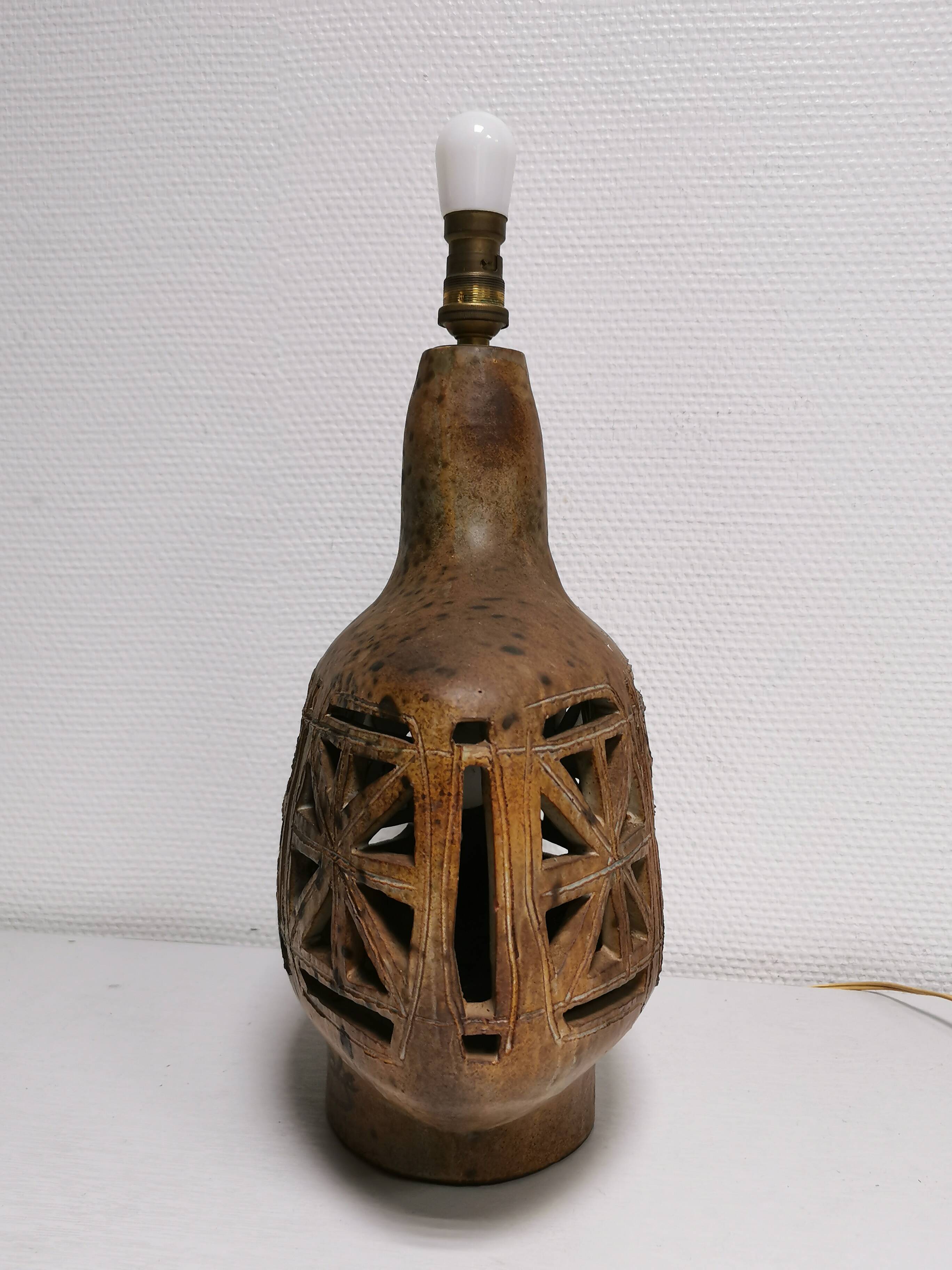 Ceramic lamp signed ESCALA vintage 60's 70's