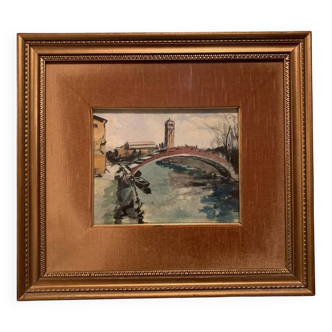 Jean Jacques GRUNENWALD (1911 - 1982) - Watercolor - Venice - Signed