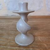 Vintage Soapstone Twisted Candlestick Duo?