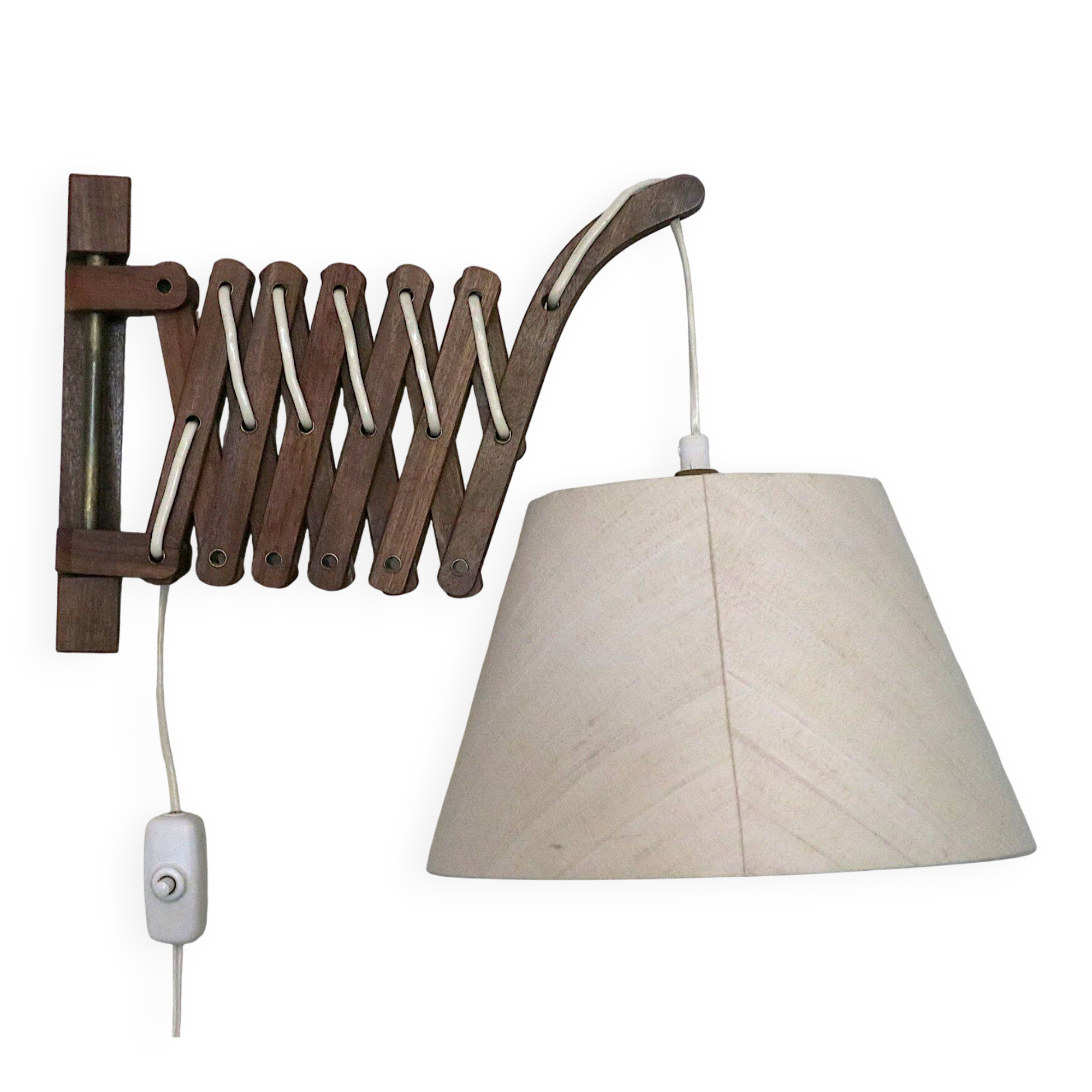Eric Hansen for Le Klint scissor articulated wall light, Denmark 1960s