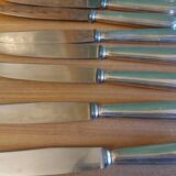 Box 24 silver metal knives, Ravinet Denfert