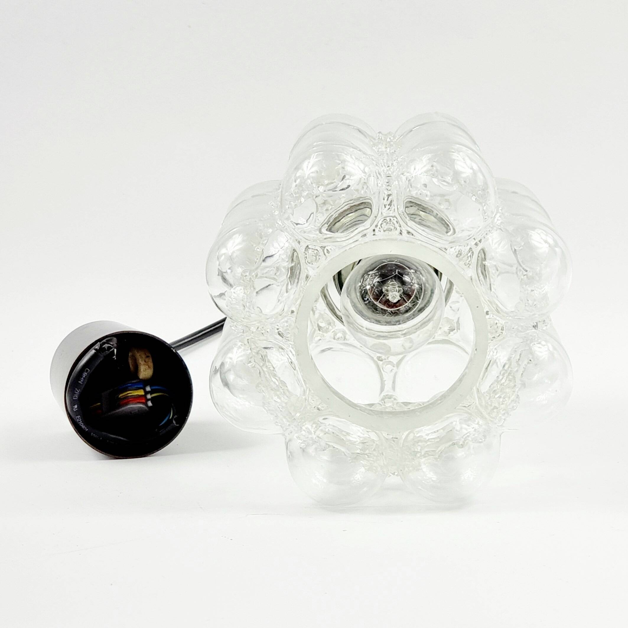 Mid-Century Bubble Glass Ceiling Light by Helena Tynell for Limburg, 1960s