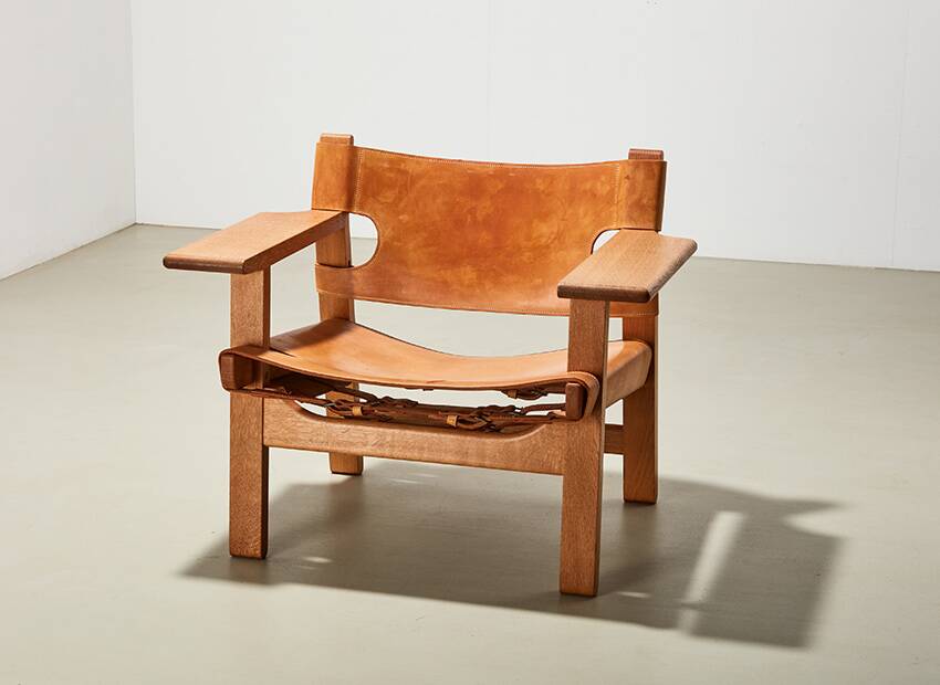 Borge Mogensen Spanish Chair for Fredericia Denmark 1958