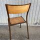Set of 8 vintage industrial school chairs for communities mullca delagrave