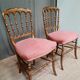 Paire de chaise dorées  Napoleon III
