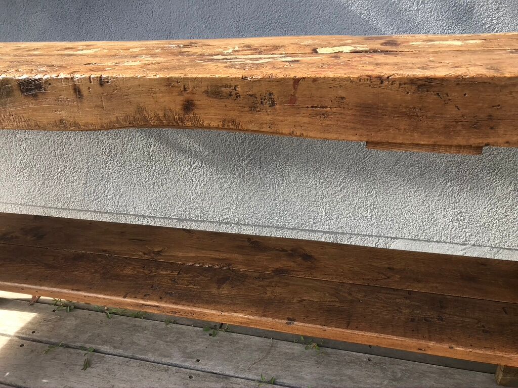 250cm oak carpenter's workbench, early XX