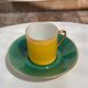 Vintage "Mix and Match" coffee cup set, Sologne porcelain