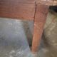 Table basse de ferme en chêne , un tiroir 1950 -1m