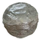 large 1970s moulded glass globe
