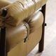 Percival Lafer MP-81 lounge chair in yellow leather, Brazil 1970s