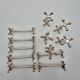 12 Christofle silver-plated knife holders
