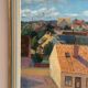 Large Original Swedish Oil on Panel – "Urban Landscape" by Wilhelm Matton – Signed – Dated 1947 – Framed – 83 × 73 cm (32.7 in × 28.7 in)