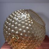 Vintage bubbled glass pendant light