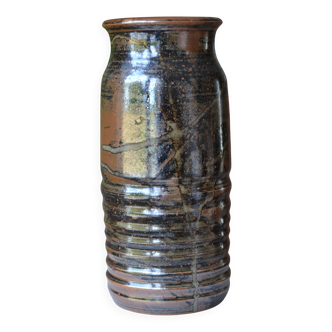 Large stoneware vase "les cyclades" Anduze by Roland Zobel