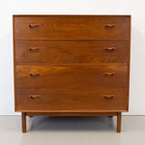Commode danoise en teck par Peter Hvidt et Orla Mølgaard-Nielsen pour Soborg, 1950