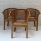 6 chaises ou fauteuils vintage en rotin
