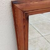 Old vintage wooden mirror
