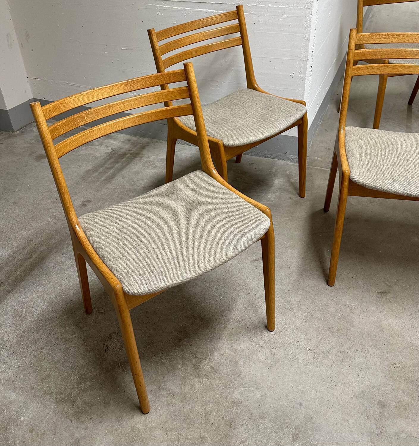 Set of 6 Mid-Century Oak Dining Chairs by KS Møbler