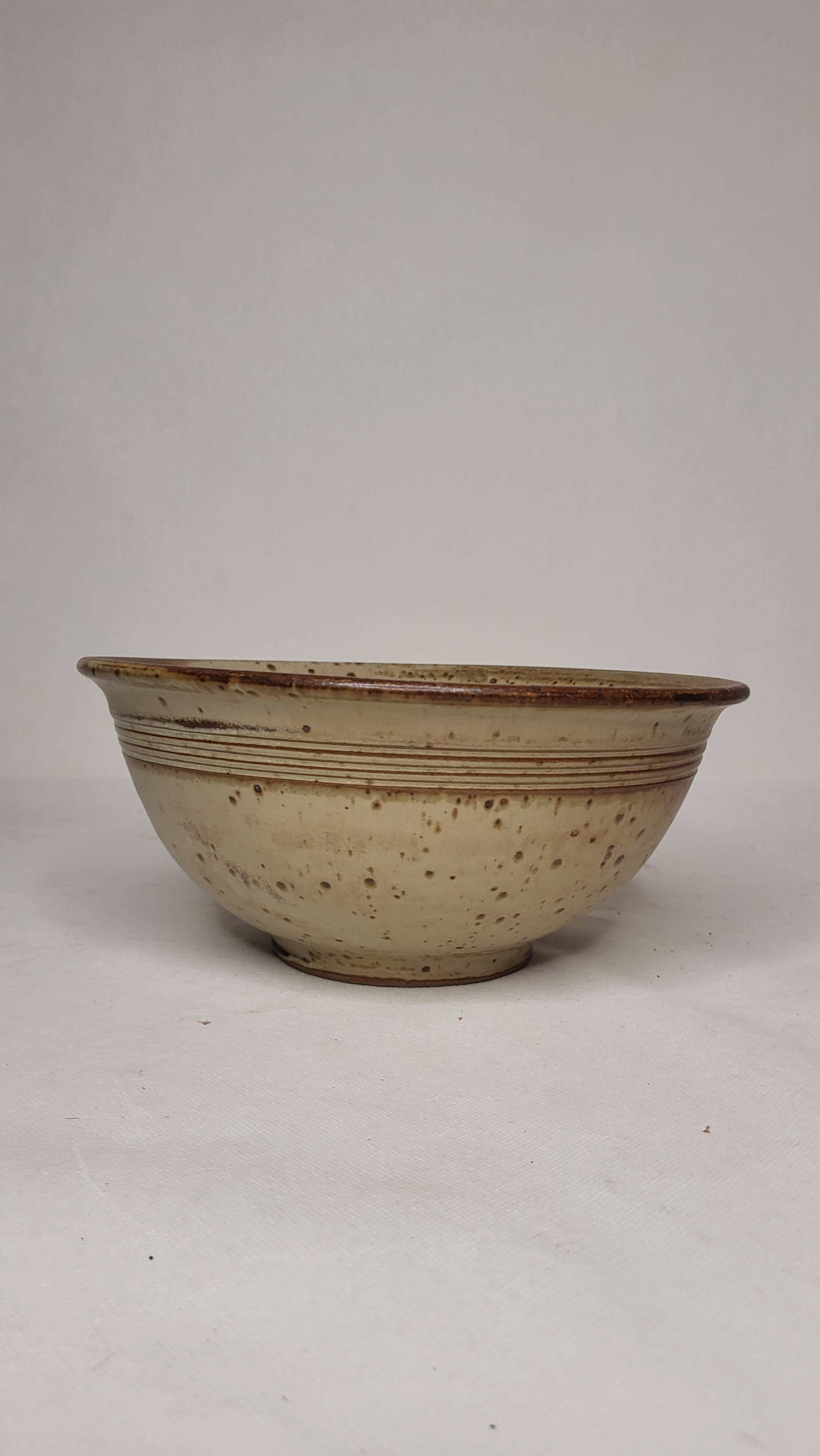 Pyrite stoneware salad bowl