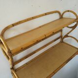 Rattan shelf