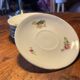 Set of 6 antique porcelain saucers