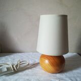 Wooden ball lamp