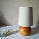 Lampe boule en bois