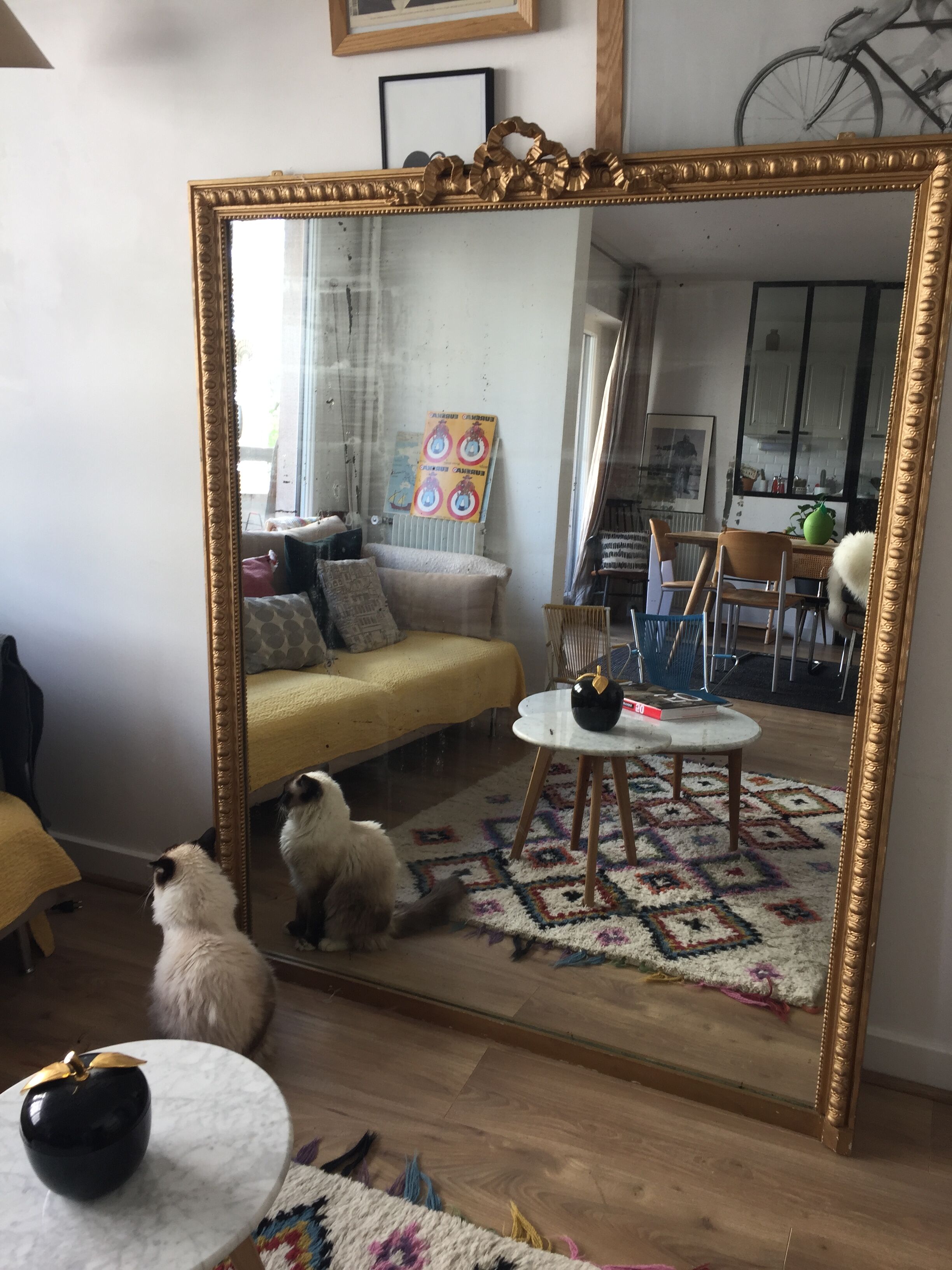 Louis Philippe style mirror 123x154cm