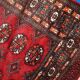 Vintage Uzbek Bukhara handmade rug 3' x 4' (94cm x 122cm) 1970s, 1C756