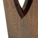 Brutalist design umbrella stand holder 60's wood