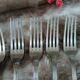 14 antique silver-plated cutlery sets