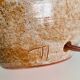 Signature enameled ceramic lamp base to decipher