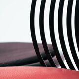 Lübke bentwood vis-a-vis chair in Japanese style by Herbert Ohl  1980s