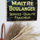 Pancarte maitre boulanger