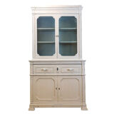 Antique Walnut Cupboard With Showcase, Spain, Late 19th Century