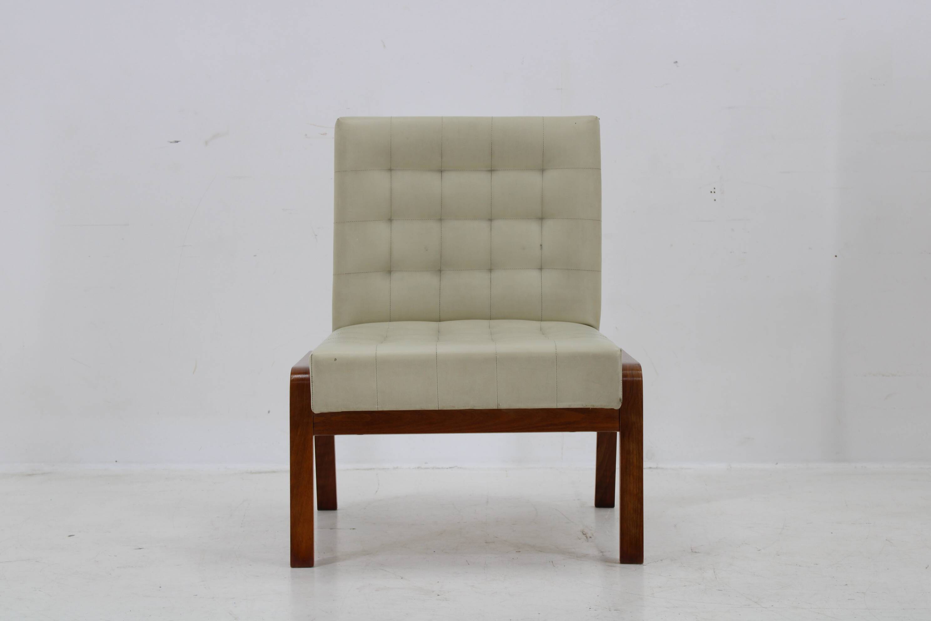 1970s Ludvik Volak Pair of Side Chairs by Drevopodnik Holesov , Czechoslovakia