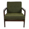 Green Olive Boucle Armchair by Z. Baczyk, 1970s