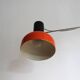 1970s Czechoslovak Orange Clamp Lamp by NAPAKO