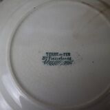 5 old flat plates in Terre de Fer, Pierrefonds model