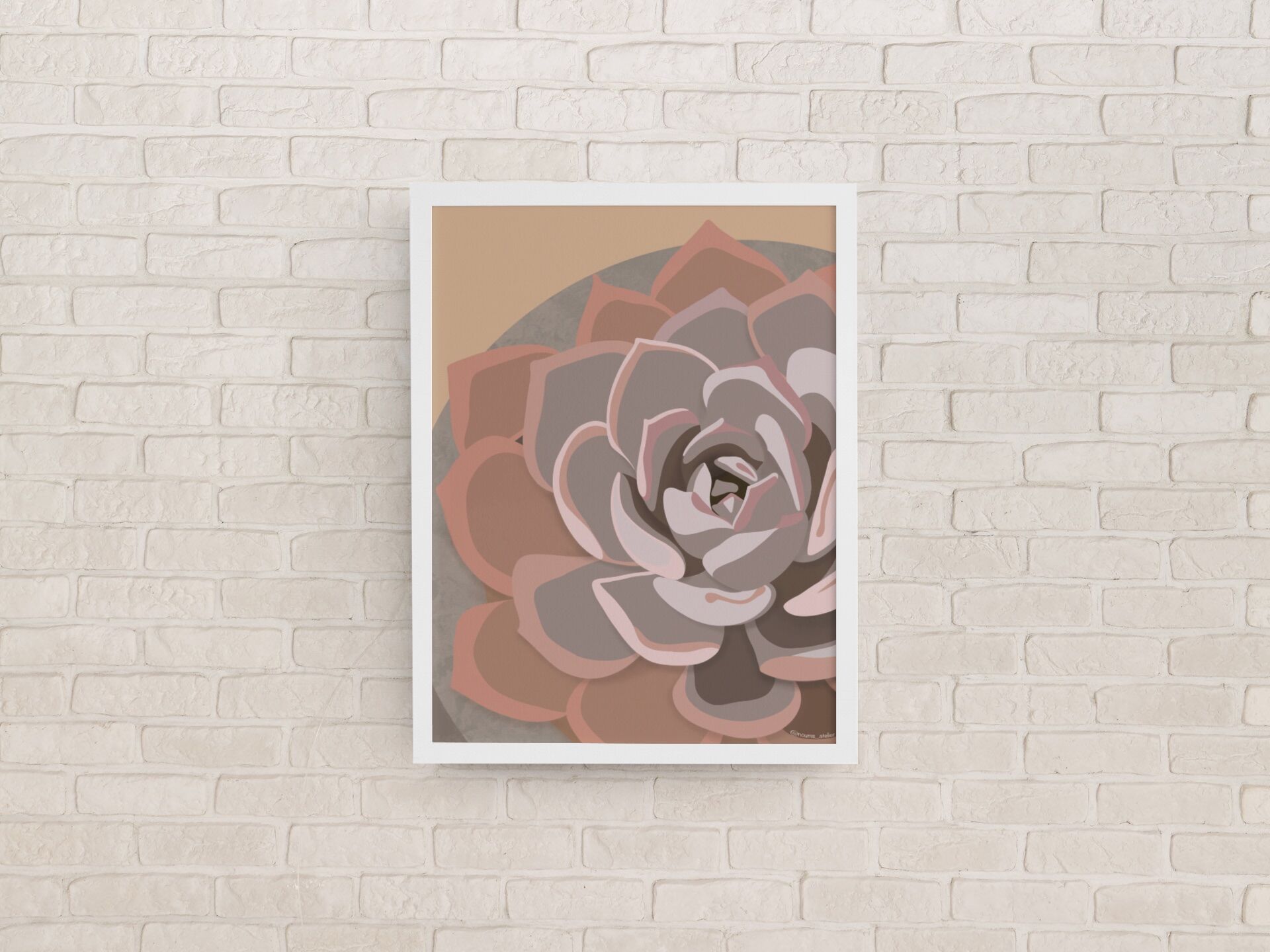 Illustration "Succulent #2" par Noums Atelier