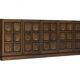 Brutalist credenza in oak dyed 1970 s